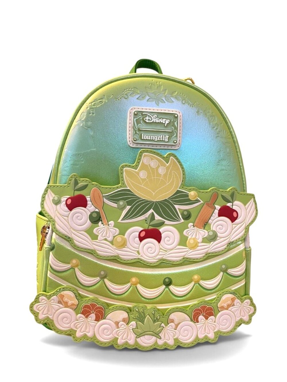 Loungefly Disney The Princess and The Frog Tiana Cake Mini Backpack Green NWT